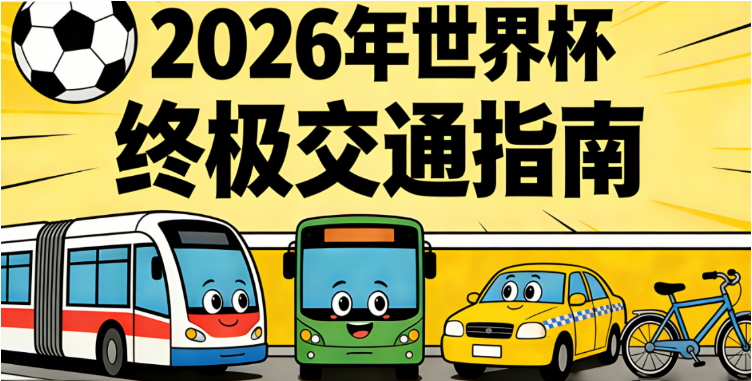 2026美加墨世界杯交通全指南：三国过境、跨城飞行、16球场接驳与注意事项（附购票与支付方式）