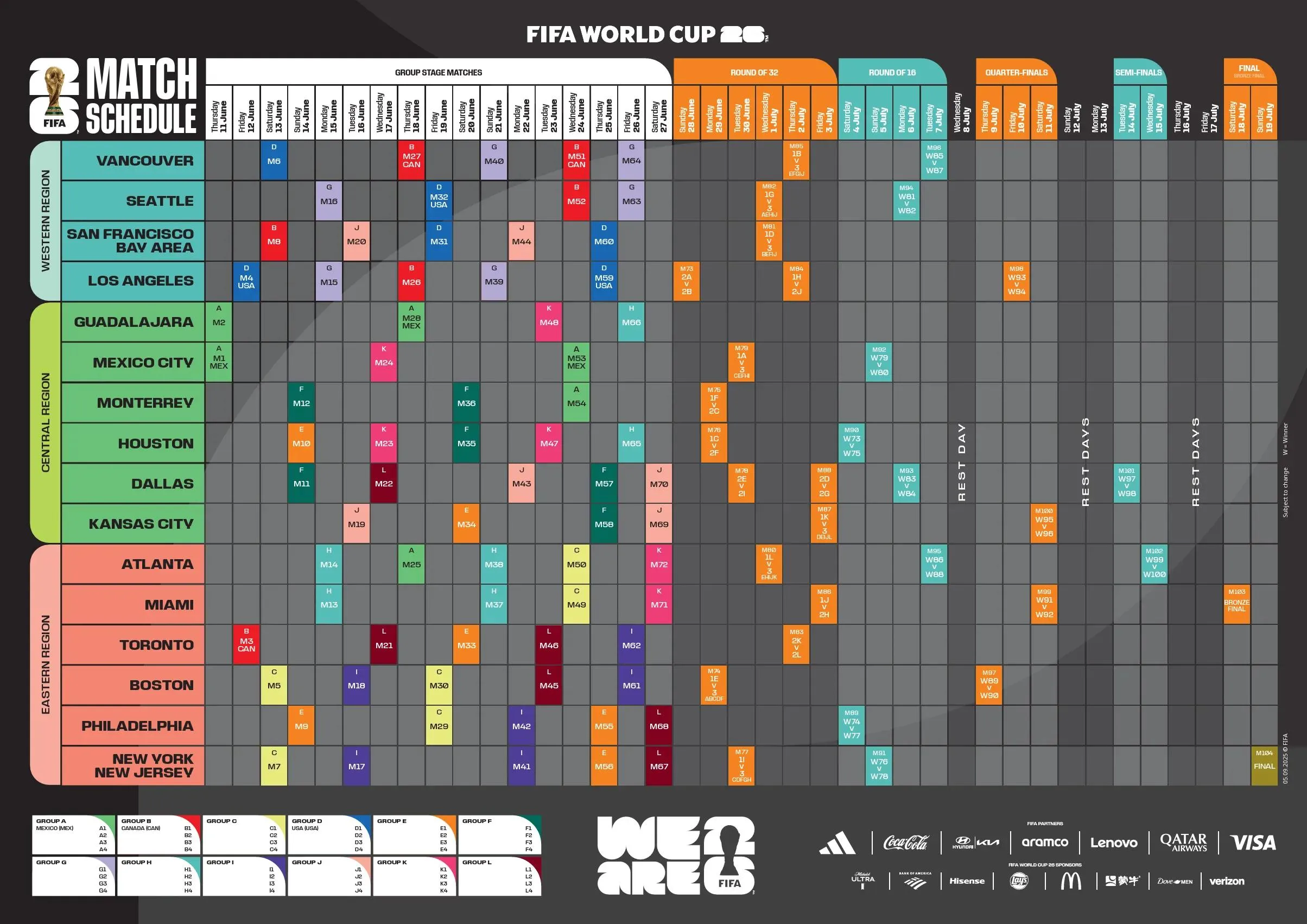 2026美加墨世界杯赛程表：70%比赛早6点起，地标球场+观赛时差全攻略！