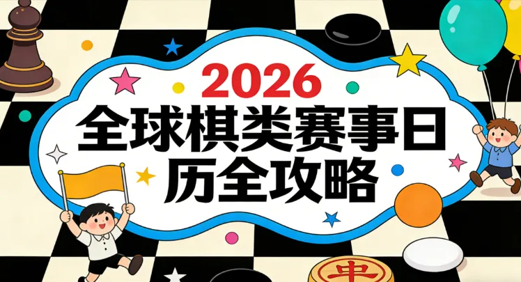 2026全球棋类赛事日历：国象、象棋、围棋、跳棋重点赛程汇总（时间/地点/直播/购票）